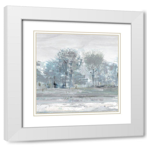 High Meadow II White Modern Wood Framed Art Print with Double Matting by Jill, Susan