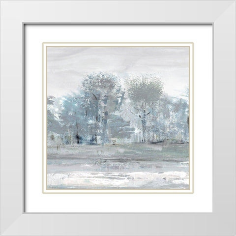High Meadow II White Modern Wood Framed Art Print with Double Matting by Jill, Susan