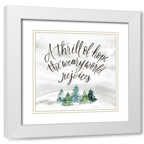 Thrill of Hope White Modern Wood Framed Art Print with Double Matting by Brockmon, Kristen