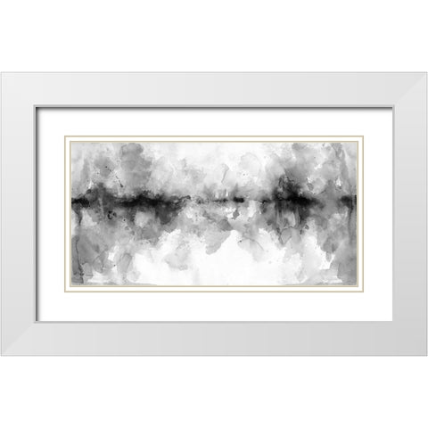 Island Mist White Modern Wood Framed Art Print with Double Matting by Robinson, Carol