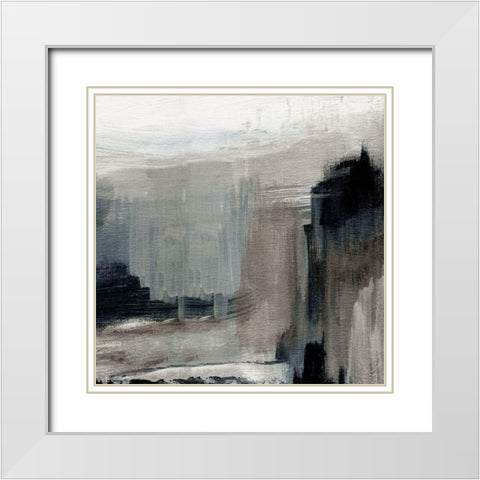 Tuscan Meadow Evening White Modern Wood Framed Art Print with Double Matting by Jill, Susan