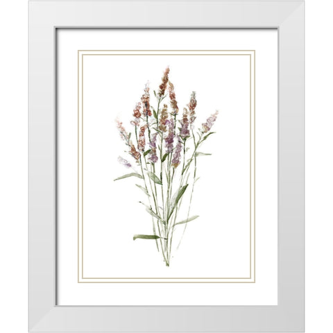 Dainty Botanical III White Modern Wood Framed Art Print with Double Matting by Swatland, Sally