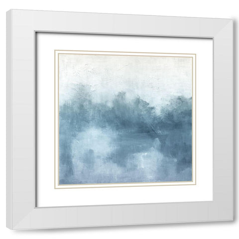 Soft Breezy Series White Modern Wood Framed Art Print with Double Matting by Robinson, Carol
