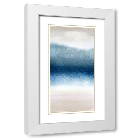 Misty Bay I White Modern Wood Framed Art Print with Double Matting by Brockmon, Kristen
