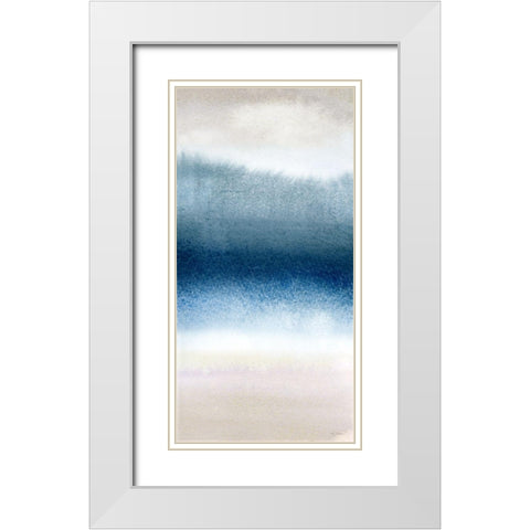 Misty Bay I White Modern Wood Framed Art Print with Double Matting by Brockmon, Kristen