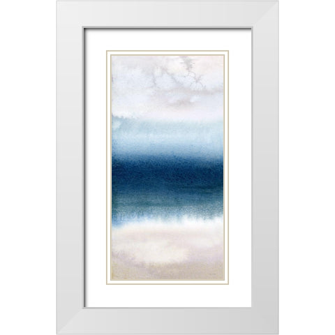 Misty Bay II White Modern Wood Framed Art Print with Double Matting by Brockmon, Kristen