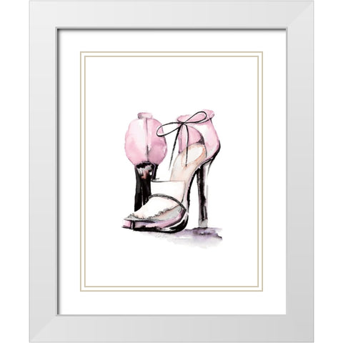 Loafer Heel White Modern Wood Framed Art Print with Double Matting by Chang, Stella