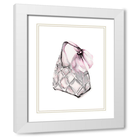 Quilted Hobo White Modern Wood Framed Art Print with Double Matting by Chang, Stella
