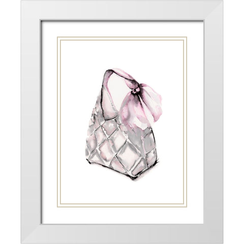 Quilted Hobo White Modern Wood Framed Art Print with Double Matting by Chang, Stella