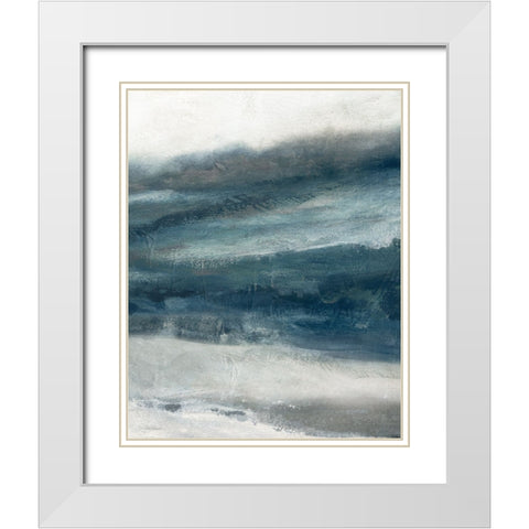 Private Inlet II White Modern Wood Framed Art Print with Double Matting by Robinson, Carol