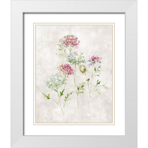 Soft Lace II White Modern Wood Framed Art Print with Double Matting by Swatland, Sally