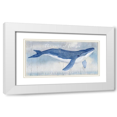 Voice of the Sea White Modern Wood Framed Art Print with Double Matting by Swatland, Katie