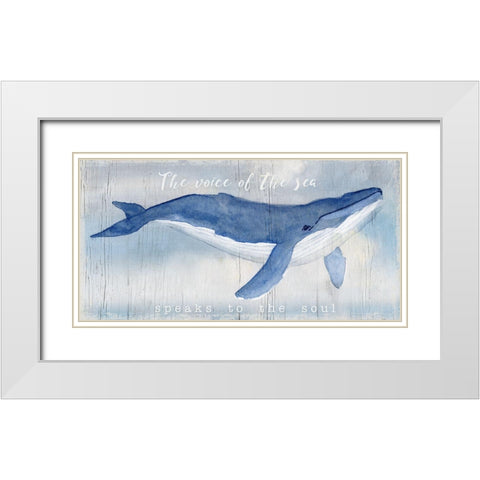 Voice of the Sea White Modern Wood Framed Art Print with Double Matting by Swatland, Katie