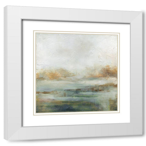 A Quiet Place White Modern Wood Framed Art Print with Double Matting by Robinson, Carol