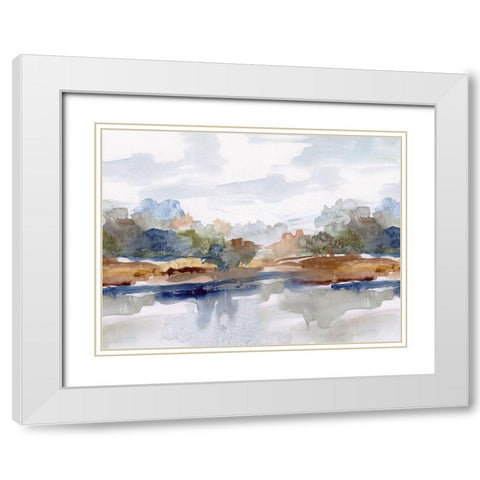 High Sierra White Modern Wood Framed Art Print with Double Matting by Robinson, Carol