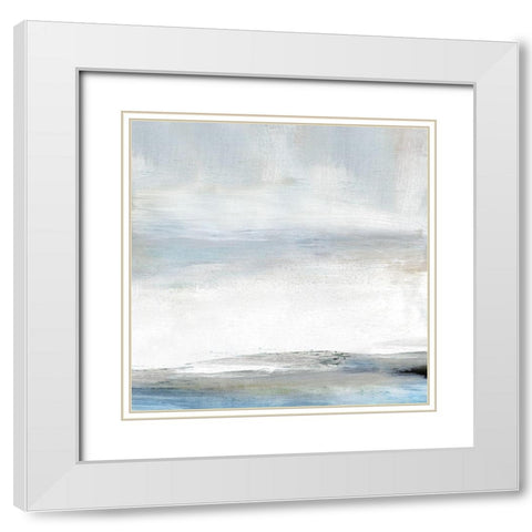 Soft Stratus White Modern Wood Framed Art Print with Double Matting by Shapiro, Judith