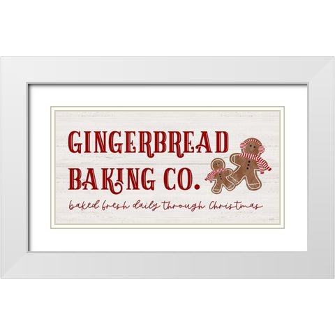Gingerbread Baking Company White Modern Wood Framed Art Print with Double Matting by Carpentieri, Natalie