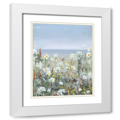 Wild Sea Breeze I White Modern Wood Framed Art Print with Double Matting by Swatland, Sally