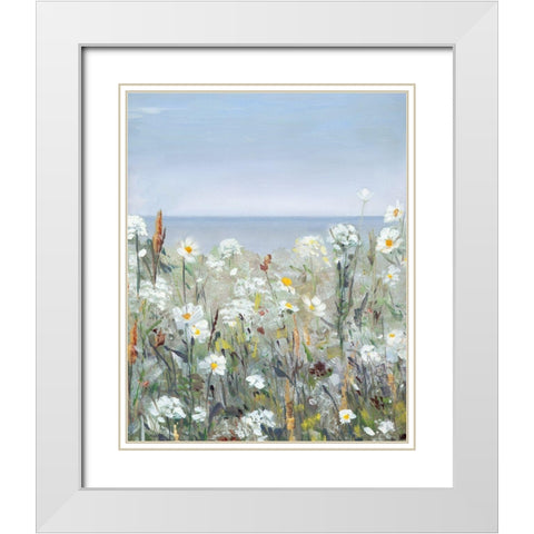 Wild Sea Breeze I White Modern Wood Framed Art Print with Double Matting by Swatland, Sally