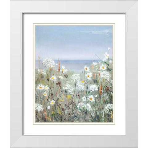 Wild Sea Breeze II White Modern Wood Framed Art Print with Double Matting by Swatland, Sally