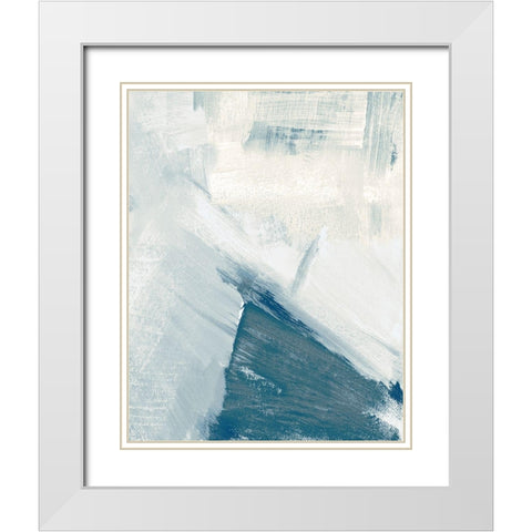 Windblown I White Modern Wood Framed Art Print with Double Matting by Shapiro, Judith