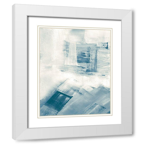Wind Blown II White Modern Wood Framed Art Print with Double Matting by Shapiro, Judith