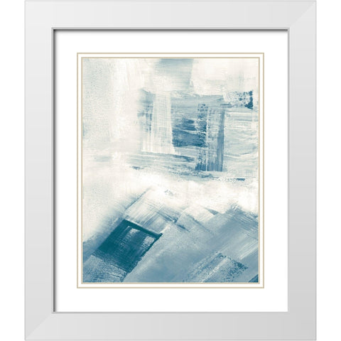 Wind Blown II White Modern Wood Framed Art Print with Double Matting by Shapiro, Judith