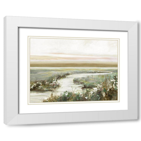 Eternity in Dawn White Modern Wood Framed Art Print with Double Matting by Swatland, Sally