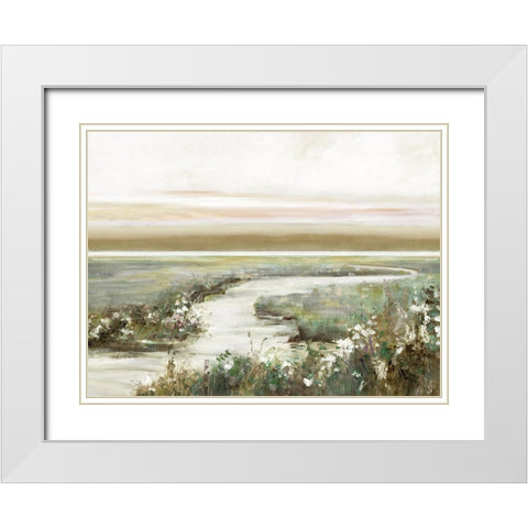 Eternity in Dawn White Modern Wood Framed Art Print with Double Matting by Swatland, Sally