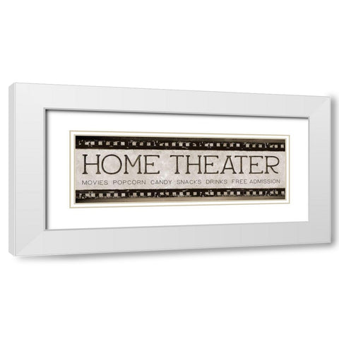 Home Theater White Modern Wood Framed Art Print with Double Matting by Knutsen, Conrad