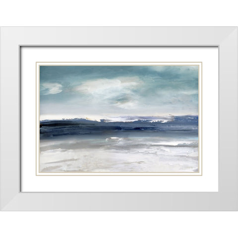 Beachcombers Paradise White Modern Wood Framed Art Print with Double Matting by Swatland, Sally