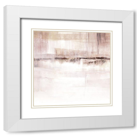 Fair Valley White Modern Wood Framed Art Print with Double Matting by Nan