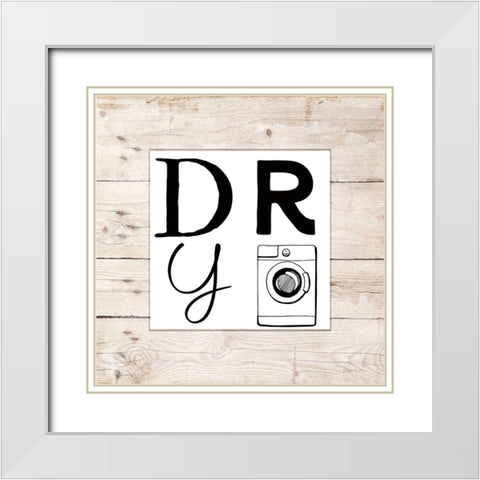 Dry White Modern Wood Framed Art Print with Double Matting by Santiago, Daniela