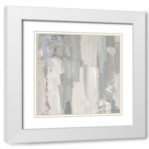 Abstract Meadow White Modern Wood Framed Art Print with Double Matting by Swatland, Sally