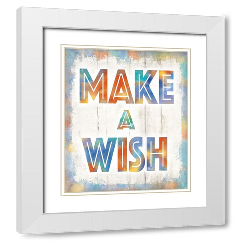 Make A Wish White Modern Wood Framed Art Print with Double Matting by Knutsen, Conrad