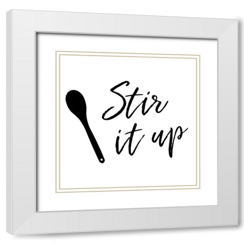 Stir It Up White Modern Wood Framed Art Print with Double Matting by Murray, Amanda