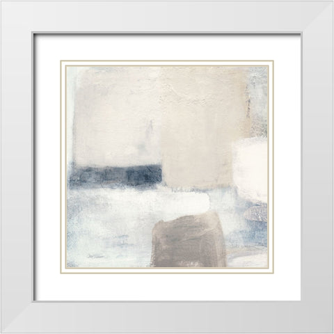 Dreaming in Pastel I White Modern Wood Framed Art Print with Double Matting by Robinson, Carol
