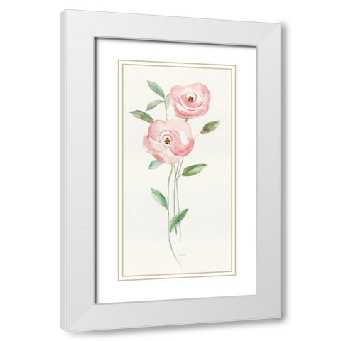 Flower Candy II White Modern Wood Framed Art Print with Double Matting by Swatland, Sally