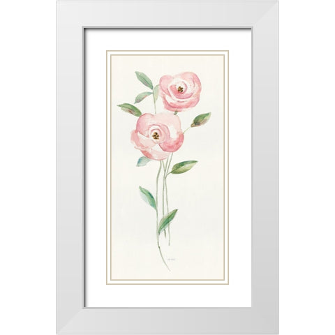 Flower Candy II White Modern Wood Framed Art Print with Double Matting by Swatland, Sally