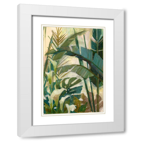 New Tropical White Modern Wood Framed Art Print with Double Matting by Vollherbst-Lane, Elaine