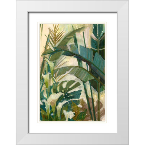 New Tropical White Modern Wood Framed Art Print with Double Matting by Vollherbst-Lane, Elaine