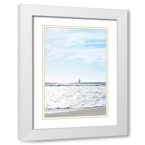 A Day at Sea White Modern Wood Framed Art Print with Double Matting by Carpentieri, Natalie