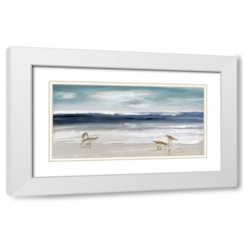 Sandpiper Bay White Modern Wood Framed Art Print with Double Matting by Swatland, Sally