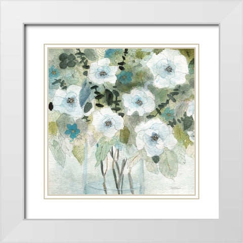 Casual Sketch Arrangement I White Modern Wood Framed Art Print with Double Matting by Robinson, Carol