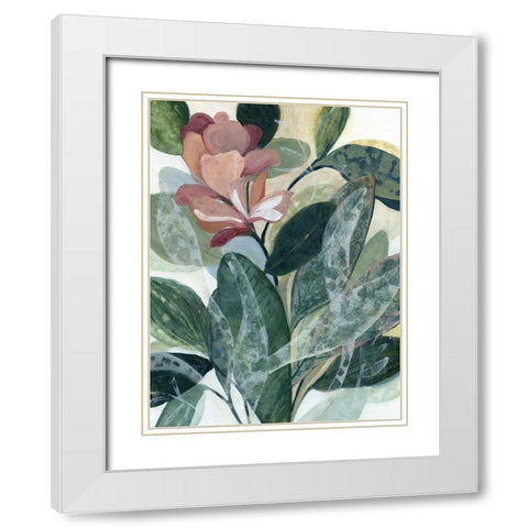Lush Guardians White Modern Wood Framed Art Print with Double Matting by Robinson, Carol