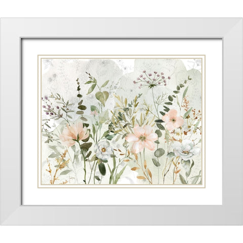Botanical Sketchbook Floral III White Modern Wood Framed Art Print with Double Matting by Finn, Livi