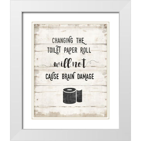 Changing the Roll White Modern Wood Framed Art Print with Double Matting by Murray, Amanda