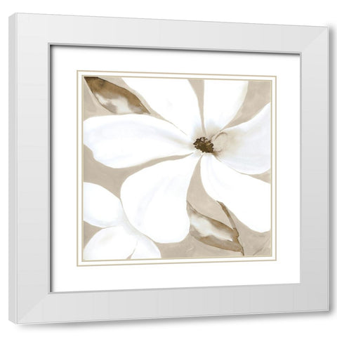 Soft Summer I White Modern Wood Framed Art Print with Double Matting by Brockmon, Kristen
