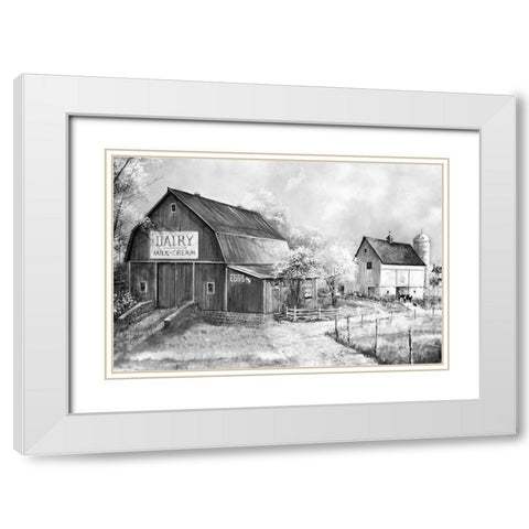 Day at the Farm White Modern Wood Framed Art Print with Double Matting by Manning, Ruane