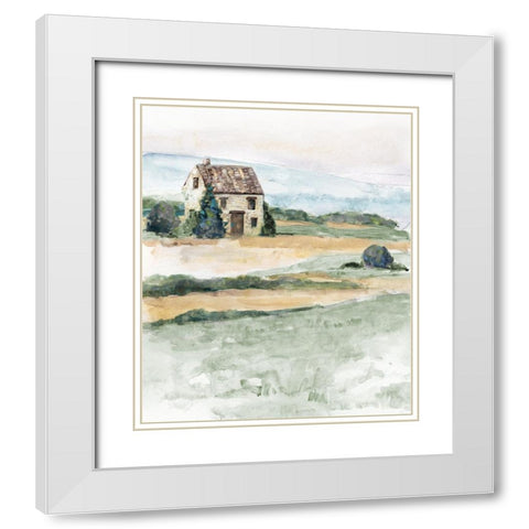 On the Countryside I White Modern Wood Framed Art Print with Double Matting by Swatland, Sally